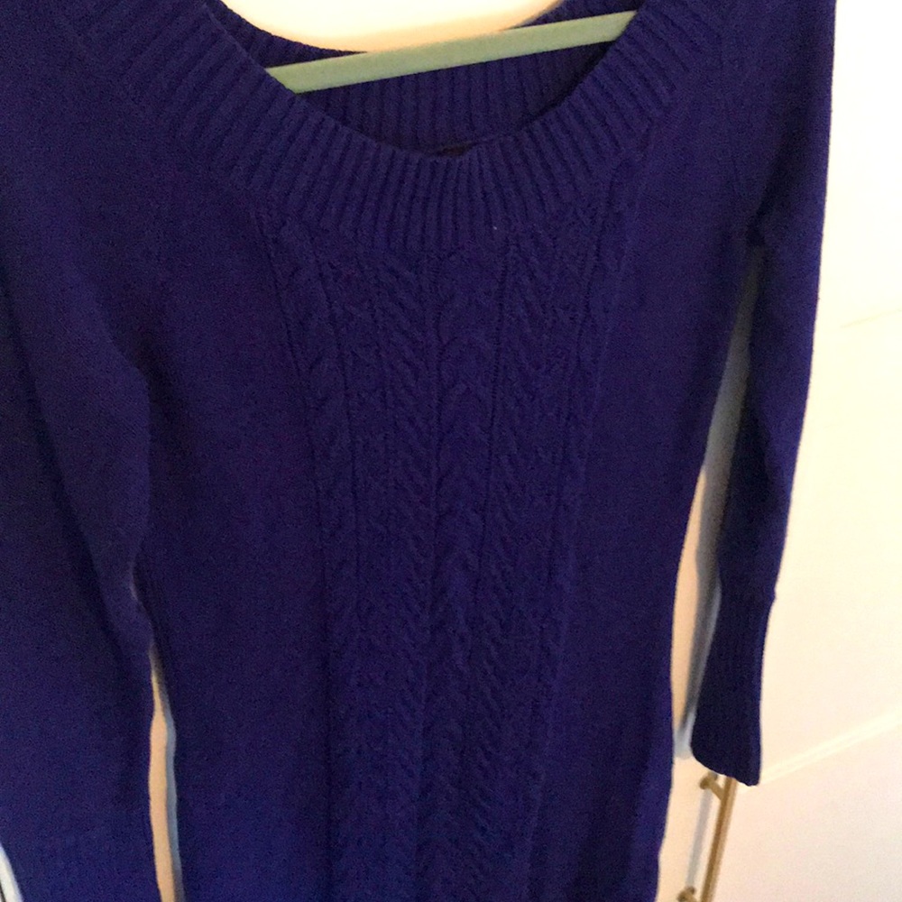 BCBGMaxazira Blue Sweater Dress